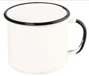 Caneca Esmaltada Sem Bico Branca 10cm /670ml 2922 15/10CM 