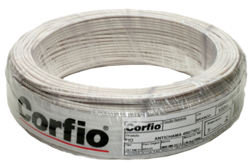 Fio Flexível 750v Branco 4,0mm Rolo 100m** 7845 0108-BC