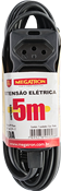 Extensão Cabo Pp 5m 10a 250v 2p+t 0,75 Preto 9559 169950 