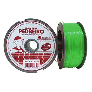 Linha Nylon Pedreiro Especial Rl. 50m Verde 0,80mm 15681 19DP1VP805